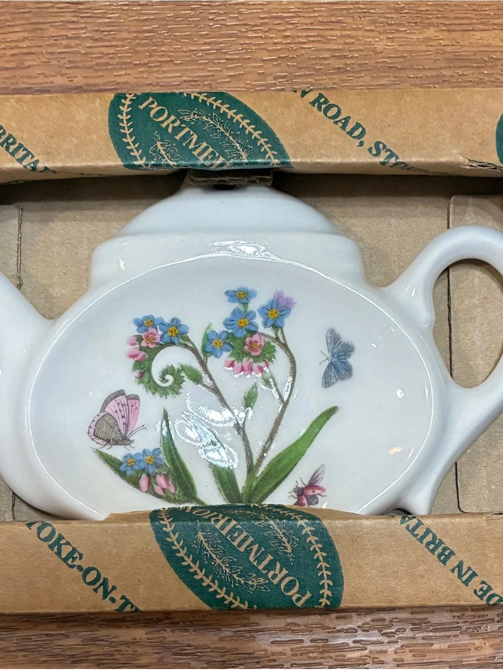 Portmeirion Botanic Garden Teabag/Spoon Rest New In Box